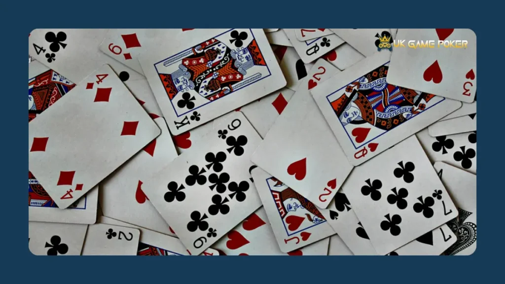Playing cards on a table
